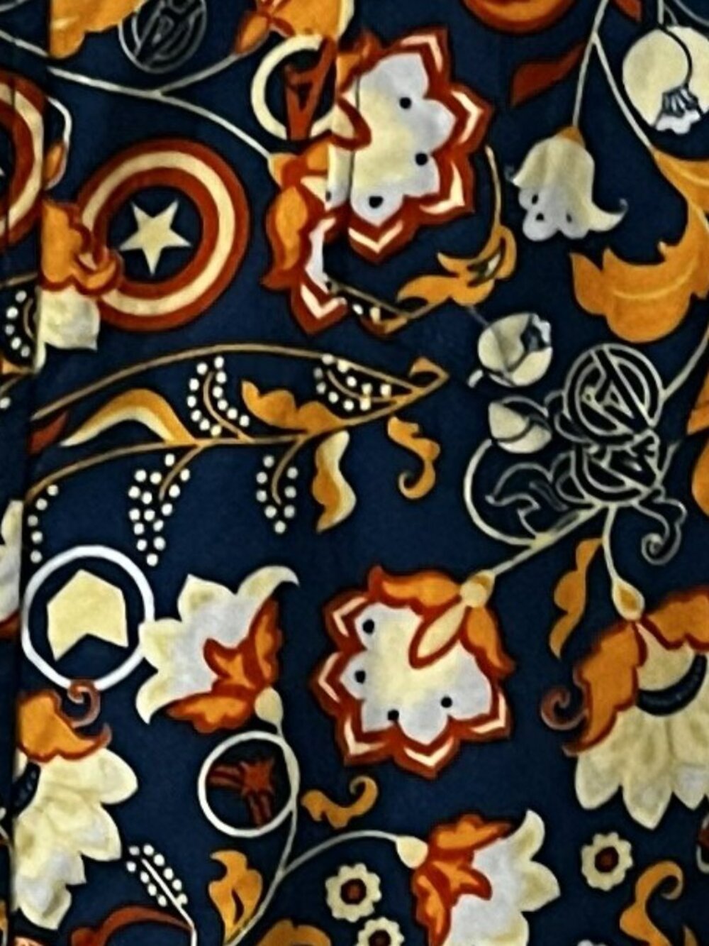 Her Universe XL Men's Marvel Floral Shirt